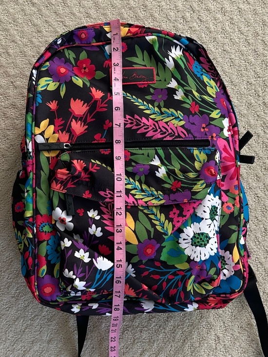 Vera Bradley Essential Large Canvas Backpack Hilo Meadow Floral Lightweight NWOT main image 11